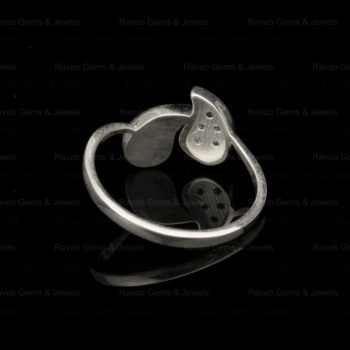 Top Quality 925 Sterling Silver Quotation Mark Semi Mount Ring Genuine CZ Set With Resin Ashes Jewelry Findings & Components