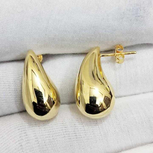 Top Quality Genuine 925 Sterling Silver Bottega Style Stud Hoop Hallow Earring For Women Wedding Party Fine Handmade Jewelry