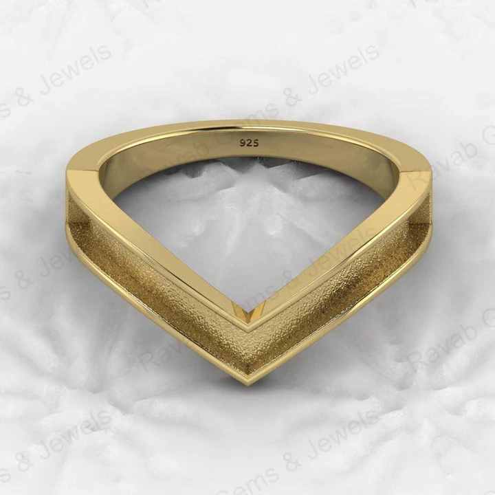 Genuine 925 Sterling Silver CZ V Chevron Wishbone Semi Mount Best Quality Blank Ring Setting for DIY Jewelry Findings Components