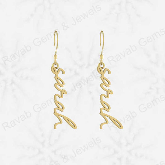 Top Quality Solid 925 Sterling Silver Custom Name Personalized Your Own Fine Earrings Women Minimalist Jewelry