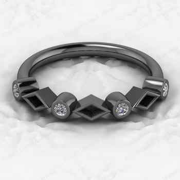 925 Sterling Silver Semi Mounts Half Eternity Ring Superb CZ Gemstone Breastmilk Ashes Resin Keepsakes Good Jewelry Components