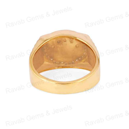 New Arrival Solid 925 Sterling Silver Ottoman Style CZ Prong Setting King Of Crown Signet Ring For Men's Fine Handmade Jewelry