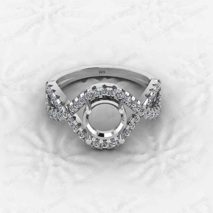 Best Quality 925 Sterling Silver 8x8mm Semi Mount Blank Setting Ring Attractive DIY Jewelry Elegant 8x8mm Finding Component