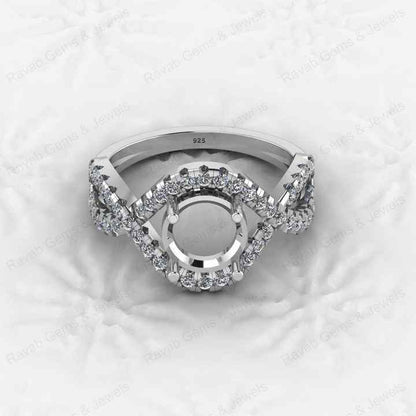 Best Quality 925 Sterling Silver 8x8mm Semi Mount Blank Setting Ring Attractive DIY Jewelry Elegant 8x8mm Finding Component