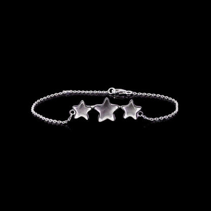 Top Quality Solid 925 Sterling Silver Star & Kite Charm Bracelet Good For Ashes & Resin Work Keepsake Breastmilk Fine Jewelry