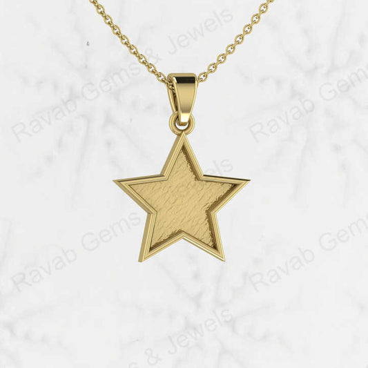 Top Quality Genuine 925 Sterling Silver Universal Star Charm Pendant Semi Mount Blank Setting Good for Resin DIY Jewelry