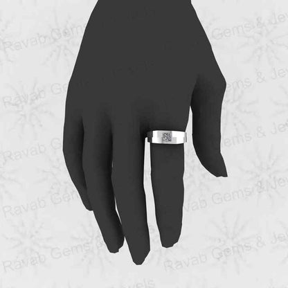 Superb Quality Solid 925 Sterling Silver 5mm CZ Brilliant Square Cut Ultimate Designer Ring for Men's Fine Handmade Jewelry
