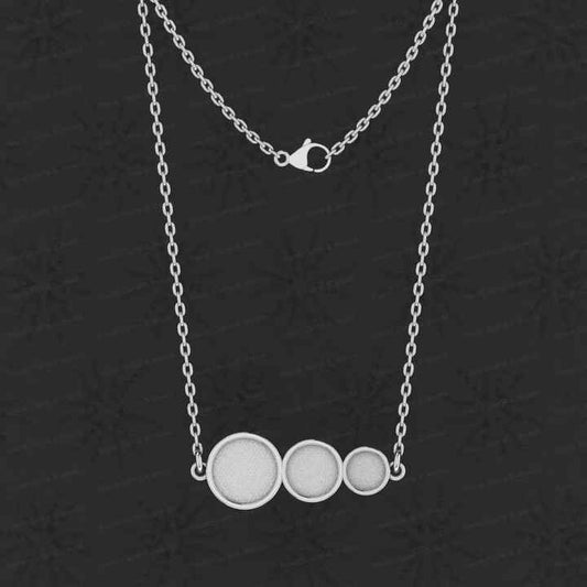 High Quality Top Selling Genuine 925 Sterling Silver 6mm Round Semi Mount Bank Setting Ring For Ashes & Resin Keepsake Breastmilk Jewelry