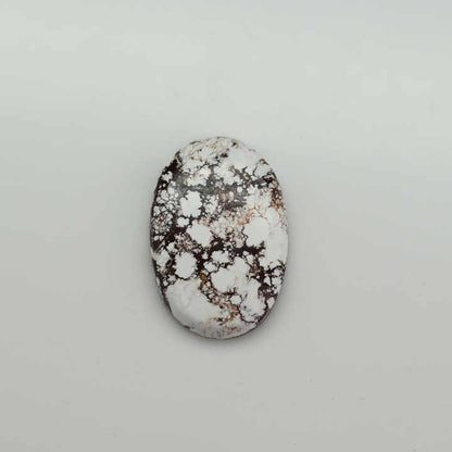 High Quality 20x30mm large Oval Mohave Wild Horse Jasper Cabochon 18K Silver Smooth Flat Back Calibrated for Jewelry Making