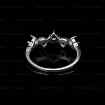 Best Selling 3mm 5-Stone Breastmilk DIY Jewelry Semi Mount Engagement Claw Blank Prong Setting Base Jewelry Findings Components