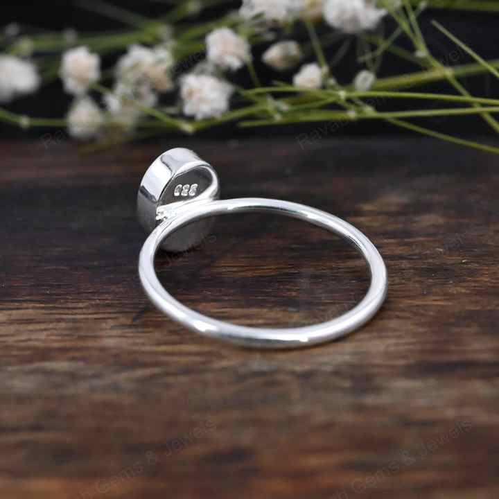 Genuine Solid 925 Sterling Silver 7x9mm Oval Semi-Mount Good For Resin & Ashes Work Fine Tiny Minimalist Breastmilk Jewelry
