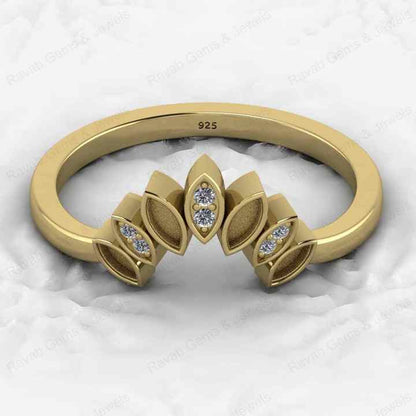 Genuine 925 Sterling Silver Marquise Semi Mounts 2x4-3x5mm Crown Ring Resin Breastmilk Ashes Jewelry Findings Components