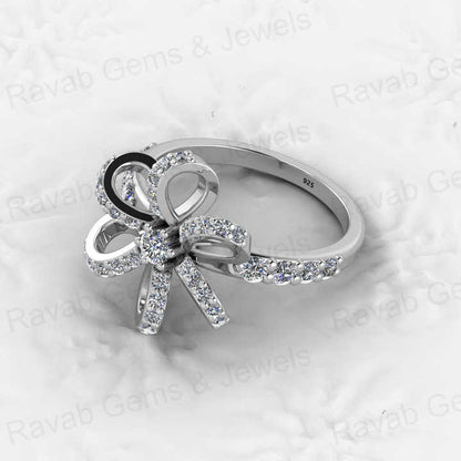 Top Selling Genuine 925 Sterling Silver Gold Vermeil Stylish Flower Design Eternity Stacking Band Women Ring Fine Zircon Jewelry