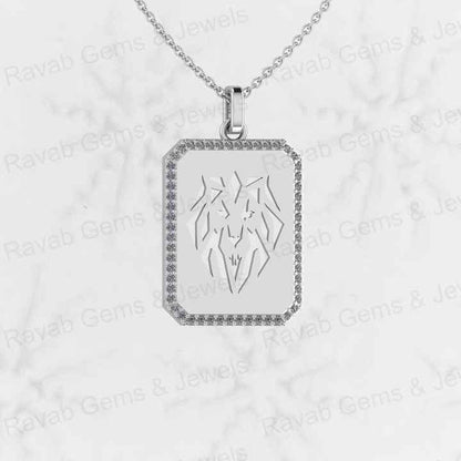 Top Quality Solid 925 Sterling Silver Filigree Lion Head Pendant for Men's Fine Handmade 18 Inch Necklace Christmas Fine Gift