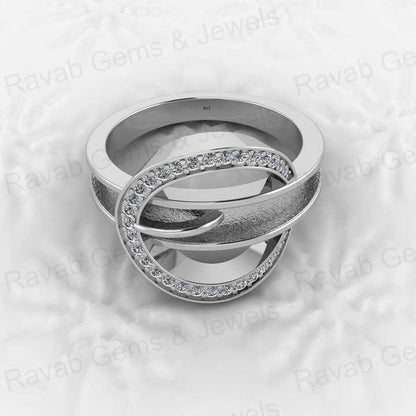 Genuine 925 Solid Sterling Silver 3mm Round Semi Mount Blank Setting Swirl Ring for Breastmilk & Keepsake Resin Ceramic Jewelry