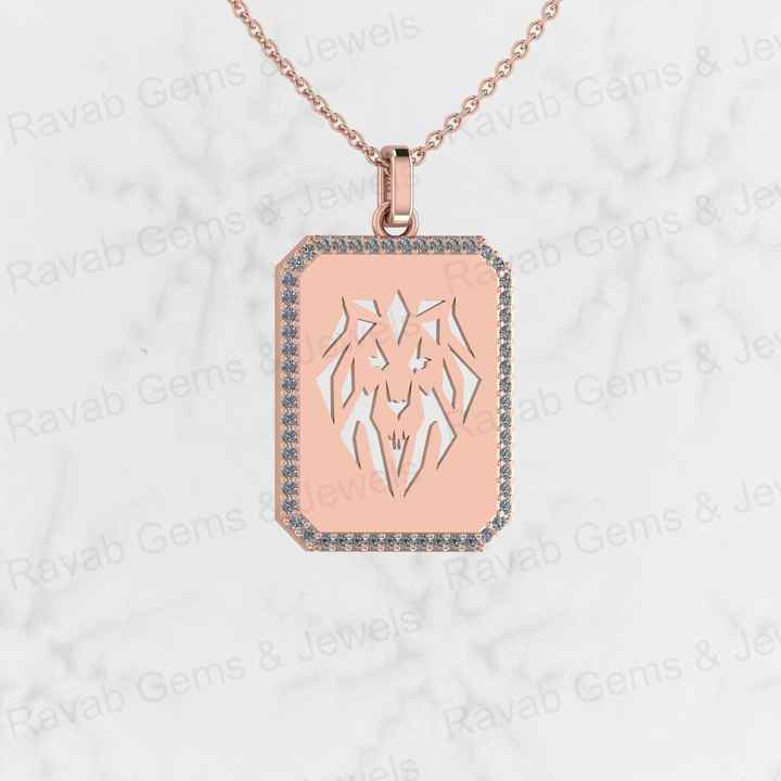 Top Quality Solid 925 Sterling Silver Filigree Lion Head Pendant for Men's Fine Handmade 18 Inch Necklace Christmas Fine Gift