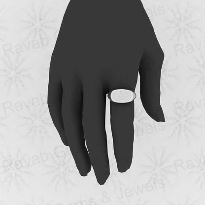 Hot Selling 925 Genuine Sterling Silver Octagon Cushion Thumbnail Print Signet Personalized Designer Jewelry Men Fine Rings