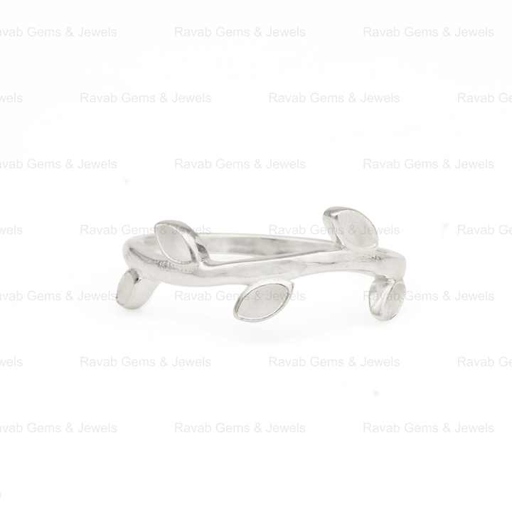 Hot Selling Keepsake Breastmilk DIY Jewelry 925 Silver 2x4mm Marquise Leaf Branch Design Semi Mount Blank Bezel Setting Ring