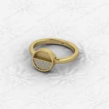 High Quality Genuine Silver Jewelry Components Half Round Semi Mount Blank Setting Ring Ornament for Women