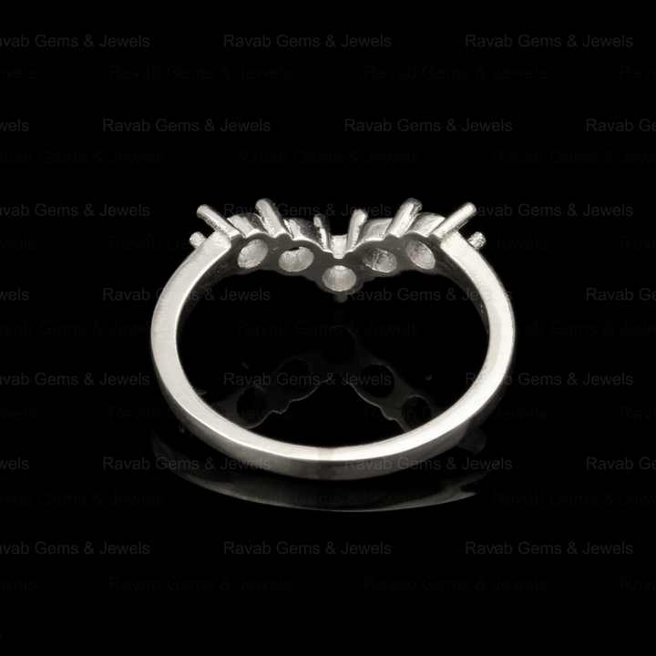 2024 Wholesale Semi Mount Wedding Engagement Ring Claw Blank Prong Setting Base 3mm Round for Breastmilk & Keepsake DIY Jewelry