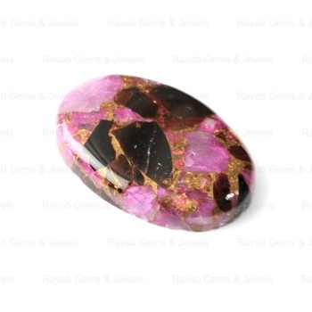 20x30mm Oval Shape Flatback Big Cabochon Natural Polished Smooth Pink Black Copper Turquoise Loose Gemstone Jewelry Making