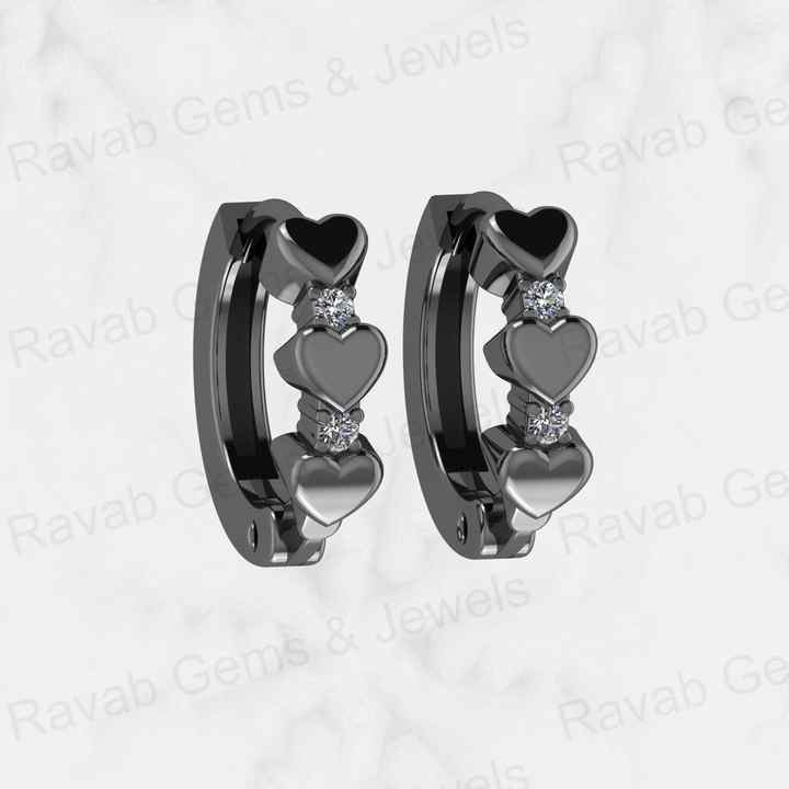 Top Selling Solid 925 Sterling Silver Hoop Heart Zircon Small Earrings for Women Handmade Jewelry Christmas Gift Fine Jewelry