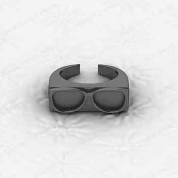 Superb Solid 925 Sterling Silver Goggles Design Semi Mount Blank Setting Ring Good for Ashes & Resin Work Breastmilk Jewelry