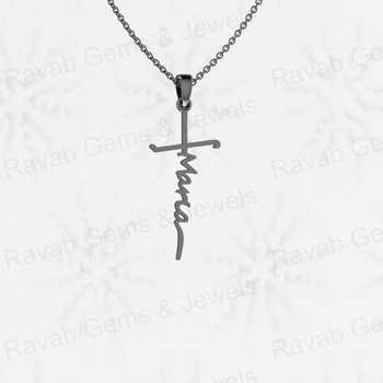 Best Quality 925 Solid Sterling Silver 14x38mm Christian Cross Pendant Attractive Personalized Friend Fine Pendants Charms