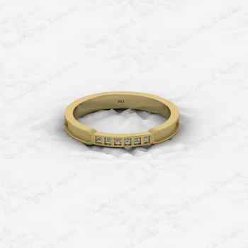 Best Selling 925 Silver 1mm Semi Mount Eternity Band With CZ Fine Jewelry Findings & Components for Breastmilk Keepsake