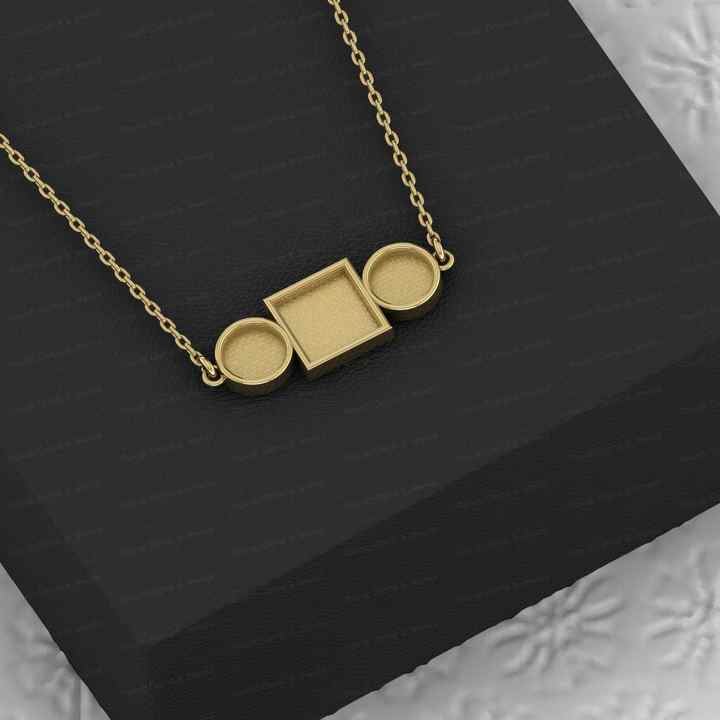 Valentine Sale 925 Silver Square Collet Cup Semi Mount Blank Charm Pendant Necklace Setting Ashes Resin Jewelry Findings