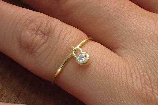Valentine Sale Top Quality 925 Sterling Silver 5mm Lab Created Diamond Vermeil Eternity Bezel Setting Solitaire Ring for Women