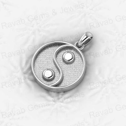 High Quality 925 Silver Yin Yang Symbol Blank Bezel Base Charm Pendant Setting DIY Resin Jewelry Jewelry Findings Components