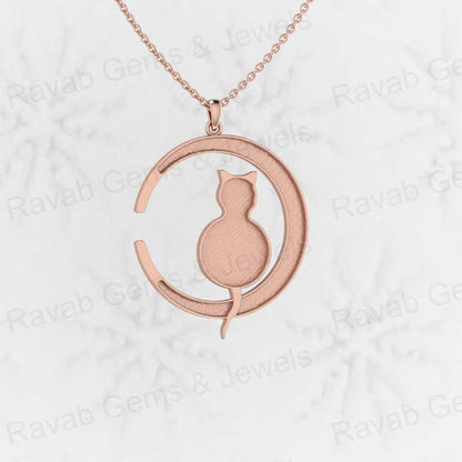 High Quality Solid 925 Silver 32mm Round With Cat Animal Blank Semi Mount Charm Pendant Setting Resin & Ashes Keepsake Jewelry
