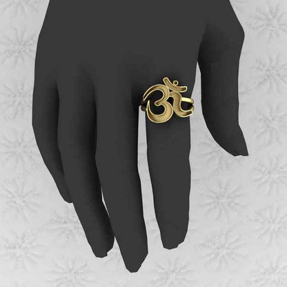 Genuine 925 Silver Indian Lord Shiva Symbol Semi Mount Blank Setting Ring Good for Resin & Ashes Work Keepsake DIY Jewelry