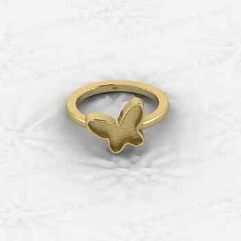 Superb Quality 925 Sterling Silver 11x13mm Fancy Semi Mount Blank Set Butterfly Ring for Breastmilk Keepsake Charming Jewelry