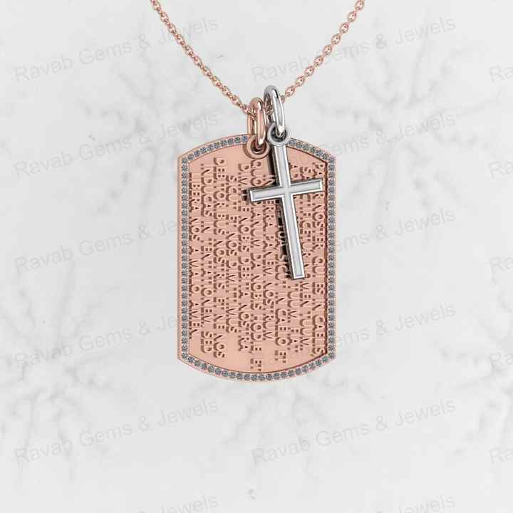 Best Selling 925 Silver With CZ Engraved Lords Catholic Prayer Crucifix Religious Cross Charm Pendant for Christian Fine Jewelry