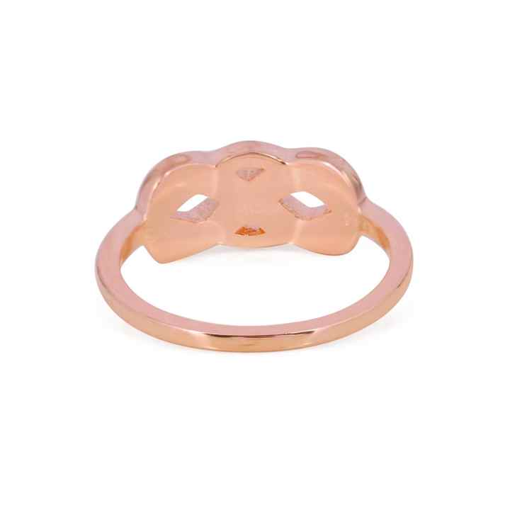 High Quality Handmade 925 Sterling Silver Infinity Rose Gold Plated Ring With Blank Bezel Breastmilk DIY Ashes & Resin Jewelry