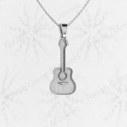 Top Quality Genuine 925 Sterling Silver Violin Music Lover Charm Pendant Semi Mount Blank Setting Good for Resin DIY Jewelry