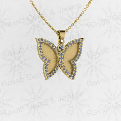Best Quality 925 Sterling Silver Zircon Butterfly Design Semi Mounting Charm Pendant Setting Resin & Ashes Work Keepsake Jewelry