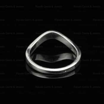 High Quality 925 Solid Silver Curved Wide Band Channel Semi Mount Blank Bezel Setting Ring Keepsake Jewelry Findings Components