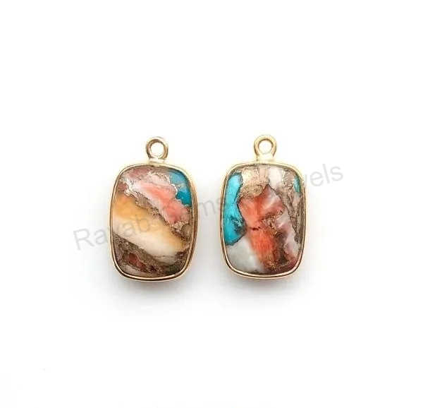 Best Quality 10 MM Labradorite Handmade 925 Sterling Silver Pendant Gold Plating Vintage Style Fine Pendants Charms Wholesale (Copy)