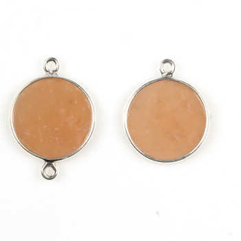 Best Selling 12mm Natural Pink Amazonite Round Coin Charm Fine Pendant for DIY Earring Bracelet & Necklace Fine Making Jewelry