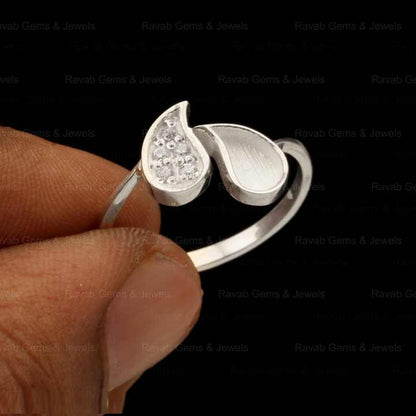 Top Quality 925 Sterling Silver Quotation Mark Semi Mount Ring Genuine CZ Set With Resin Ashes Jewelry Findings & Components