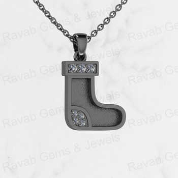 925 Sterling Silver Commando Shoe Pendant 14x22mm Semi Mount Necklace Jewelry Findings With Resin Ashes Setting