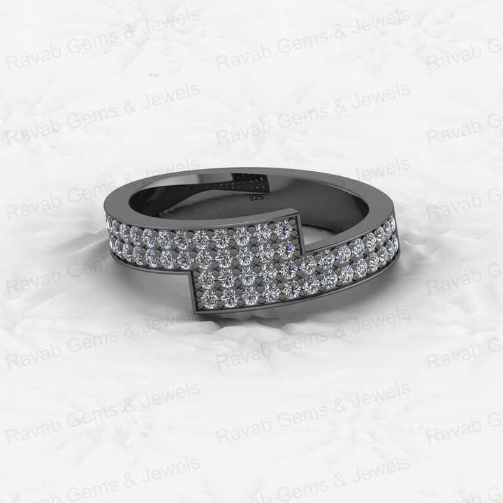 Top Selling Solid 925 Sterling Silver Micro Pave CZ Pinky Gold Vermeil Eternity Thick Band Women Ring Personalized Fine Jewelry
