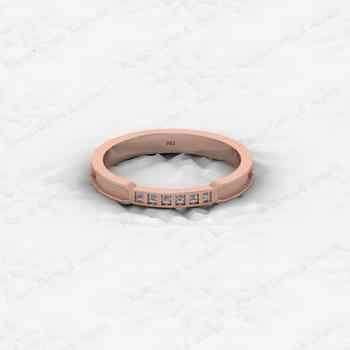 Best Selling 925 Silver 1mm Semi Mount Eternity Band With CZ Fine Jewelry Findings & Components for Breastmilk Keepsake