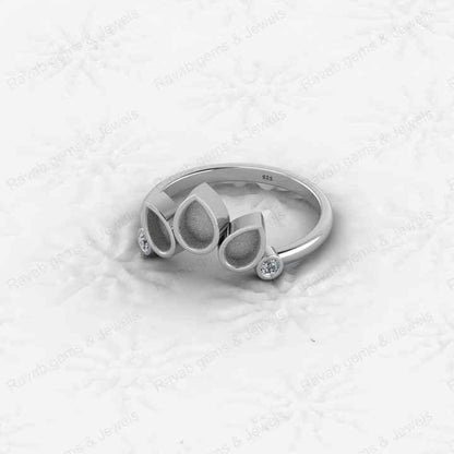 Top Superb Quality 925 Sterling Silver Marquise Semi Mount 4x6-3x5mm Princess Crown Ring Keepsake Jewelry Findings Components