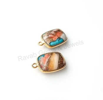 Best Quality 10 MM Labradorite Handmade 925 Sterling Silver Pendant Gold Plating Vintage Style Fine Pendants Charms Wholesale (Copy)