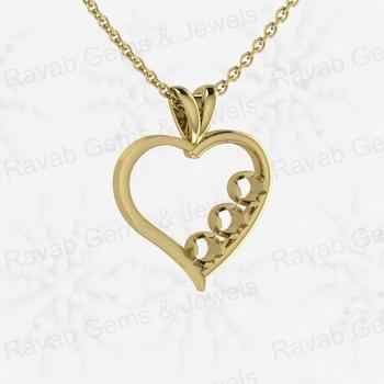 High Quality Solid 925 Sterling Silver Heart Semi Mounting Blank Charm Pendant Setting for DIY Jewelry Findings & Components