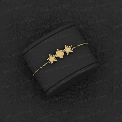 Top Quality Solid 925 Sterling Silver Star & Kite Charm Bracelet Good For Ashes & Resin Work Keepsake Breastmilk Fine Jewelry